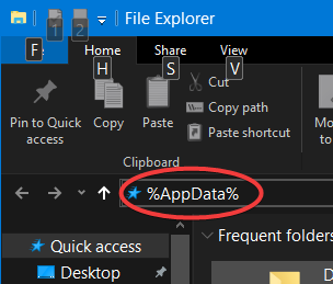 %AppData%